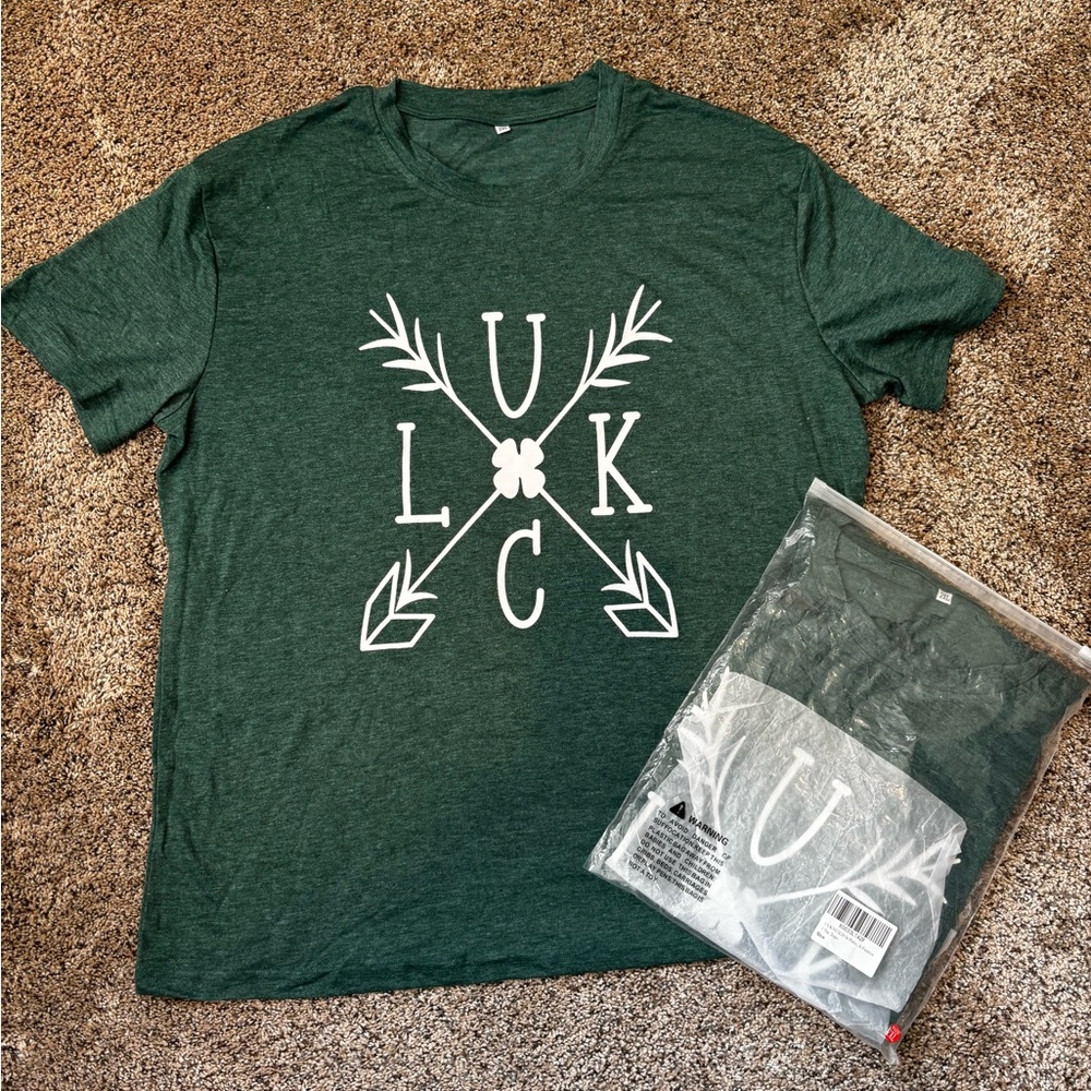 St. Patrick’s Day Green Luck Graphic Tee - Short Sleeve